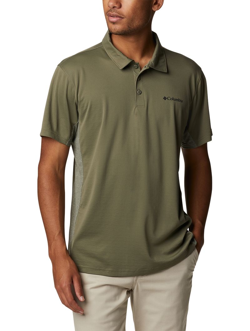 (取寄) コロンビア メンズ セージ ピーク ニット ポロ Columbia men Sage Peak Knit Polo Columbia Grey Heather Camiseta Polo Columbia Masculina Zero Ice Cirro-Cool™ - Columbia