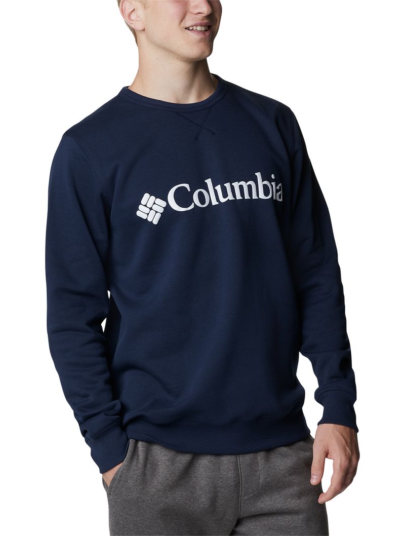 Moletom Columbia Masculino Logo Fleece Crew