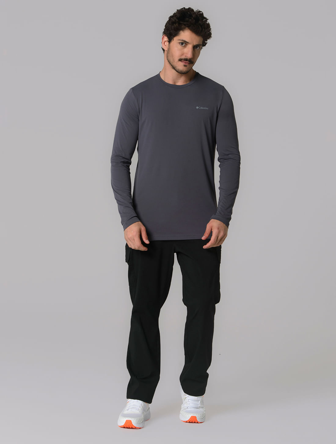 Camiseta Columbia Masculina M/L Neblina - Columbia Sportswear