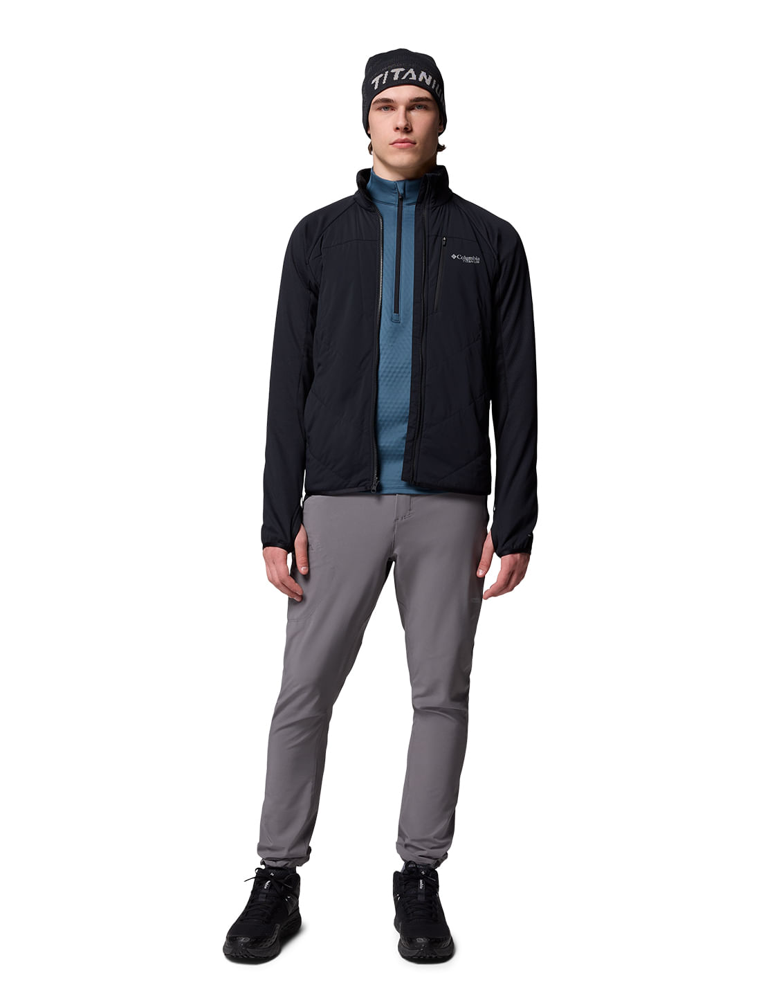 HEVE Layer Cape BL ブラック Jaqueta Columbia Masculina Arctic Crest Hybrid | Columbia
